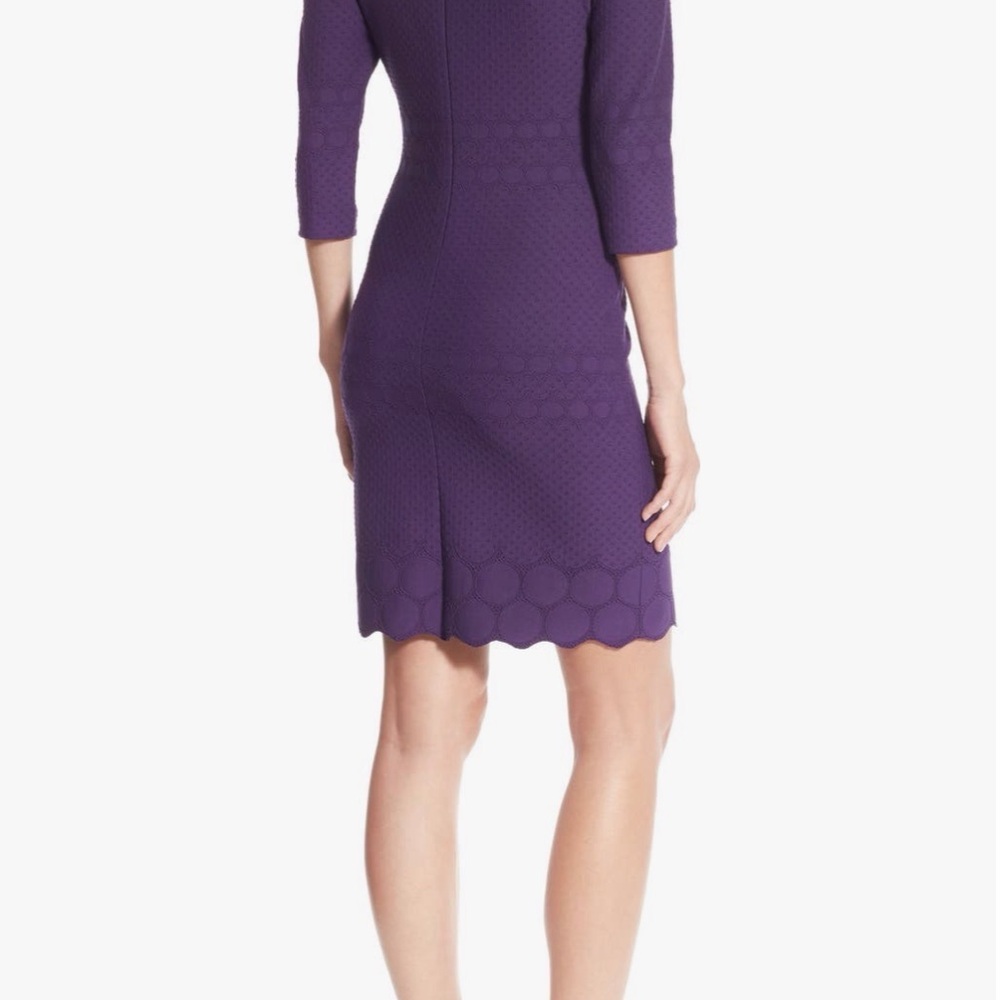 Julia Jordan Eyelet Sheath Dress-size 8 - Picture 3 of 8